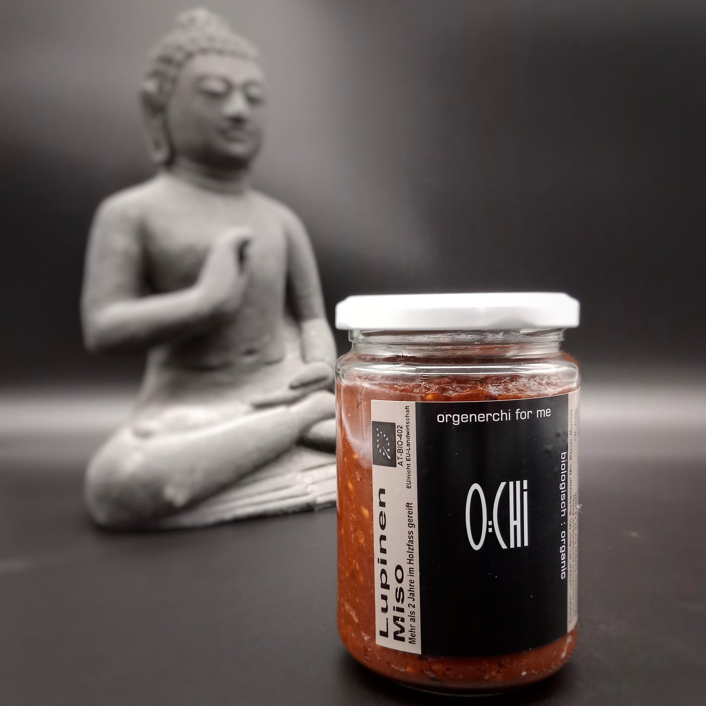 Bio Lupinen Miso 380g - mit Lupinen und Vollkornreis - 2 Jahre fermentiert, naturbelassen