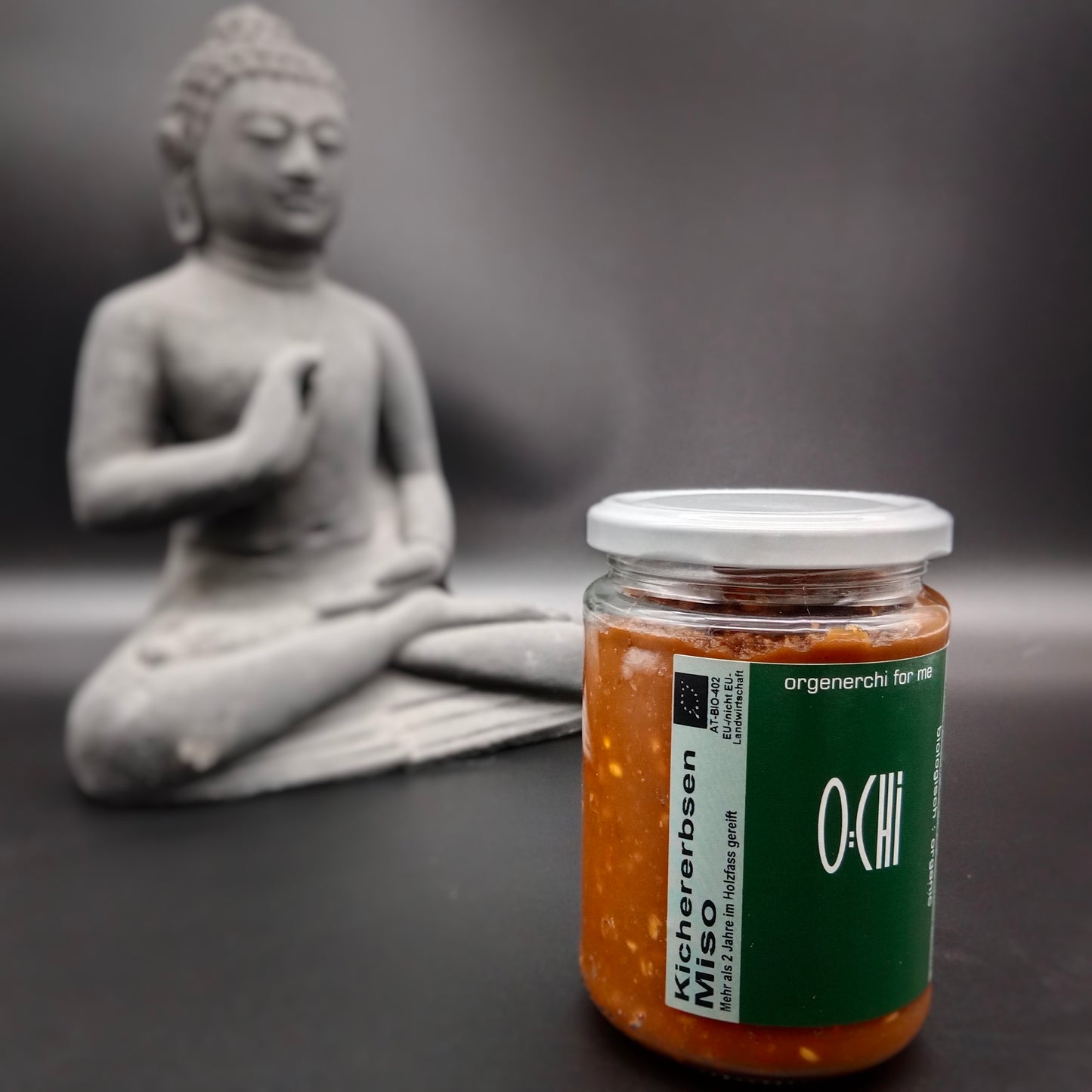 Organic Chickpea Miso 380g - with chickpeas and whole grain rice - fermented for 2 years, natural