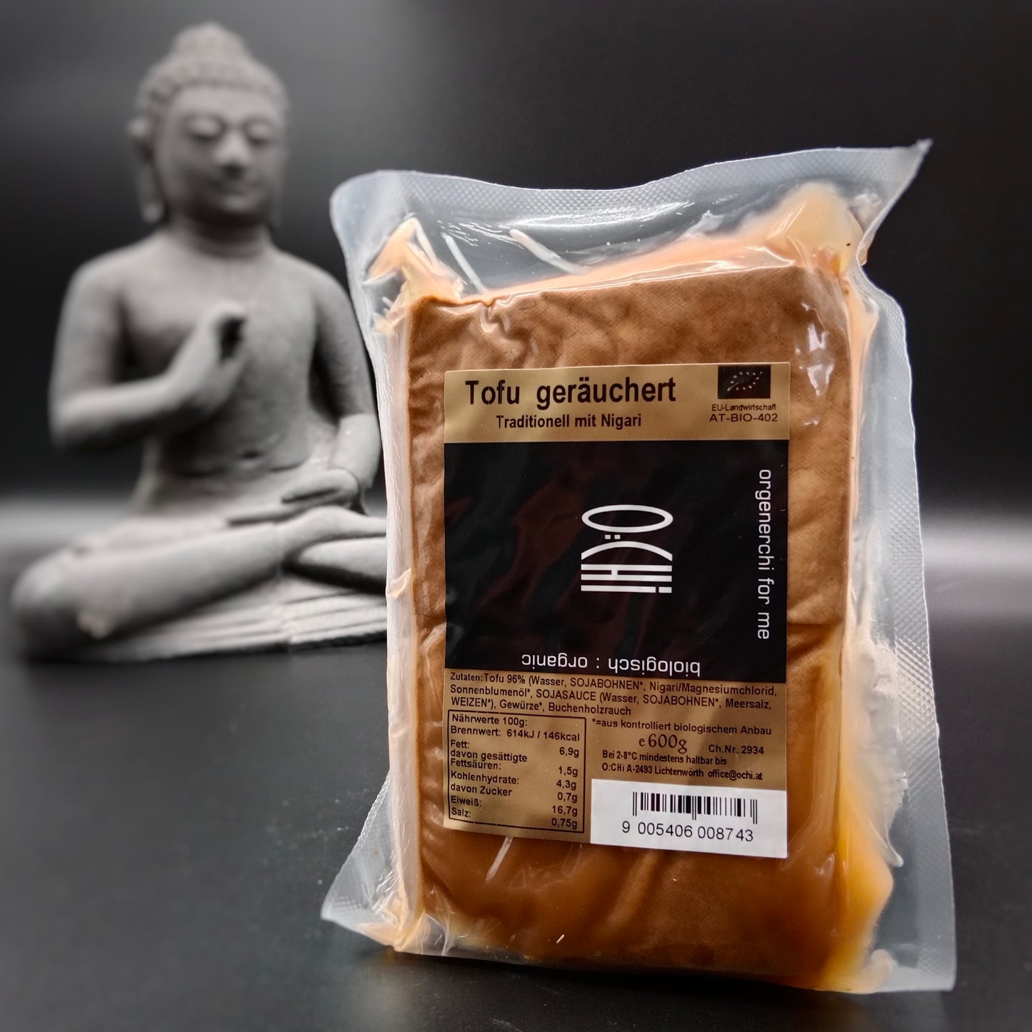 Tofu affumicato biologico sottovuoto da 600g