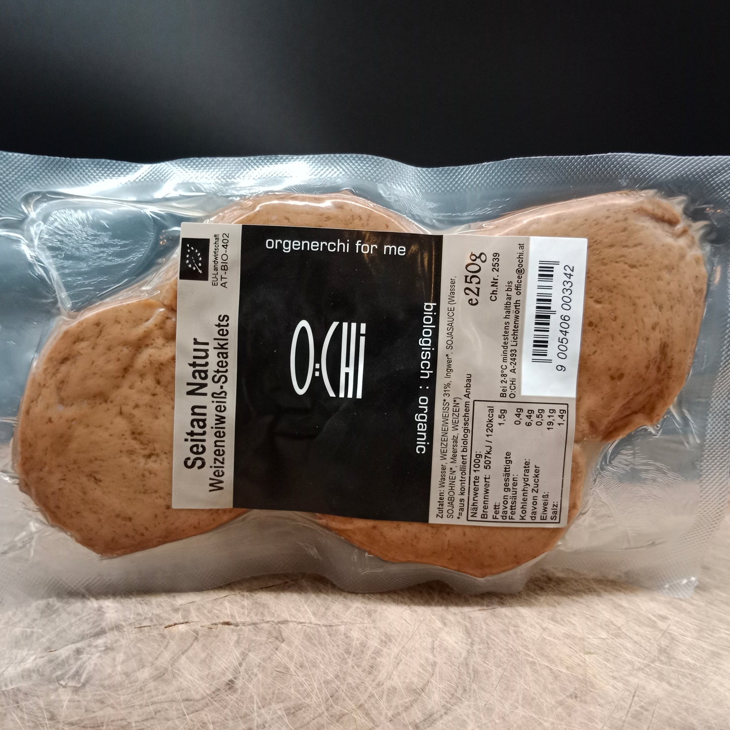 Organic Seitan Natural vacuum packed 250g