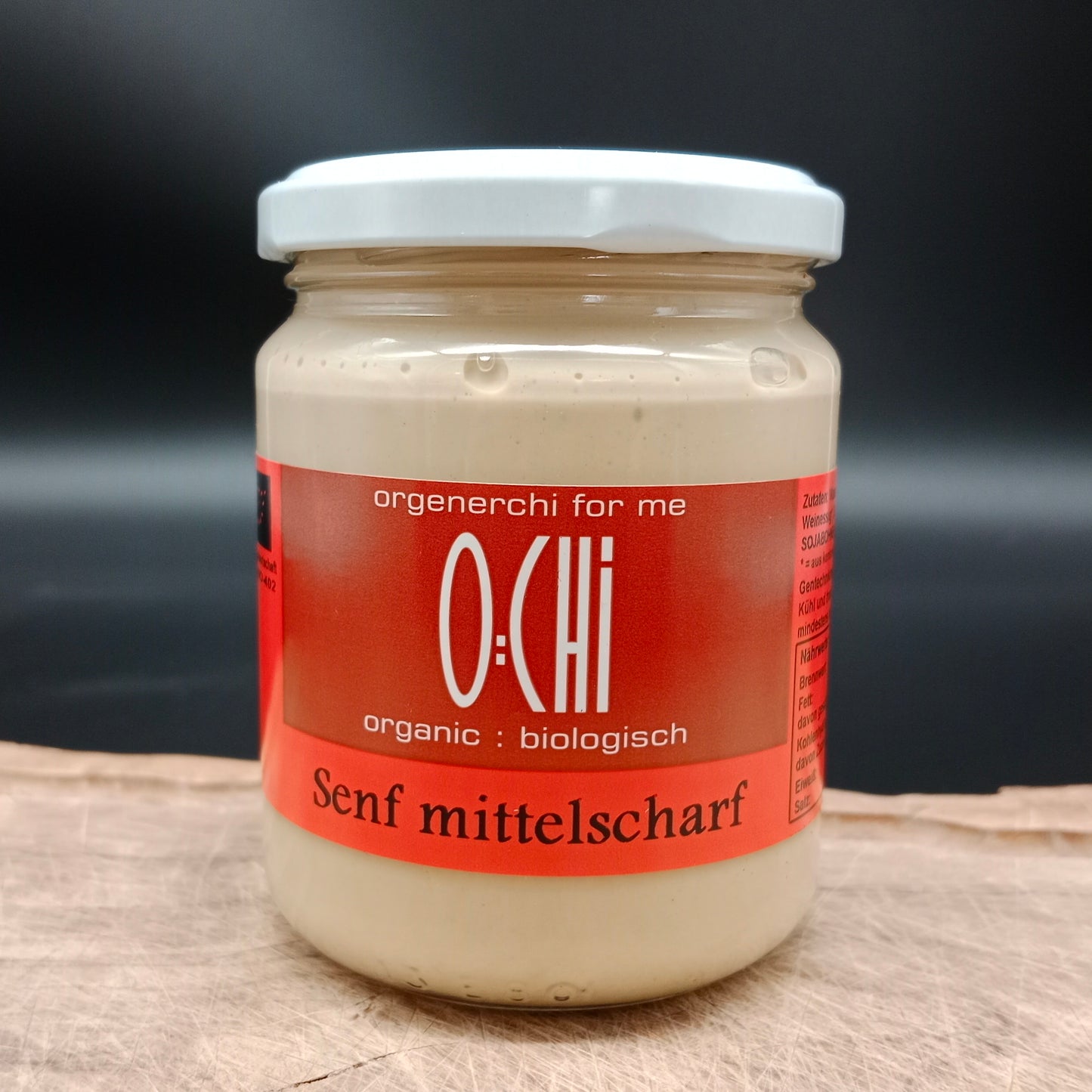 Organic mustard medium hot 250g