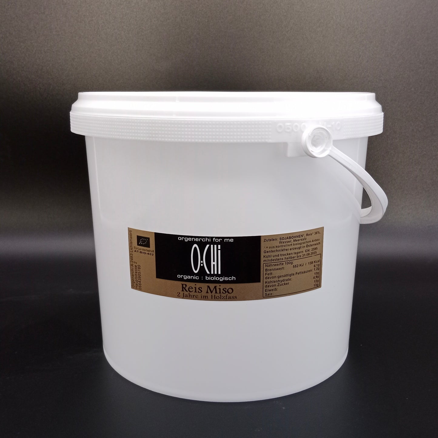 Miso di riso biologico 5kg - a base di soia e riso integrale - fermentato per 2 anni, naturale