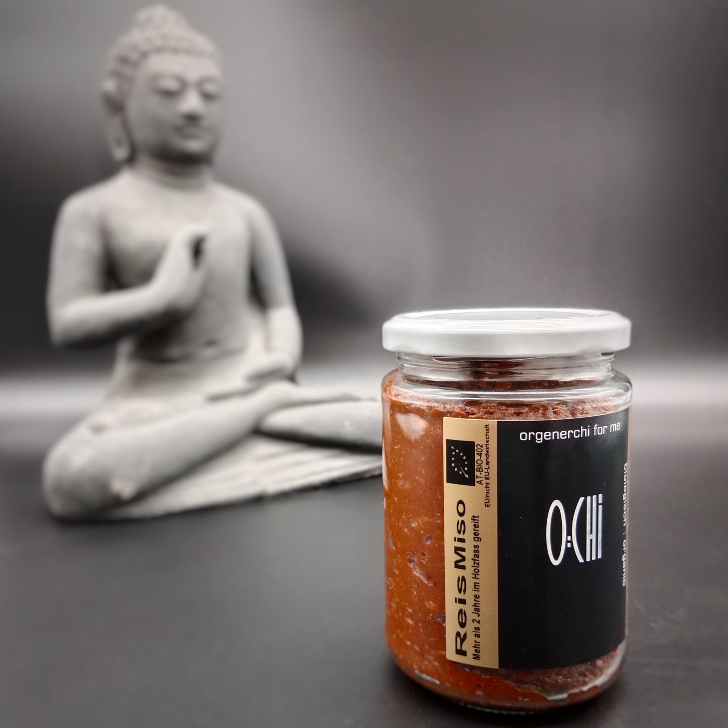 Miso di riso biologico 380g - a base di soia e riso integrale - fermentato per 2 anni, naturale